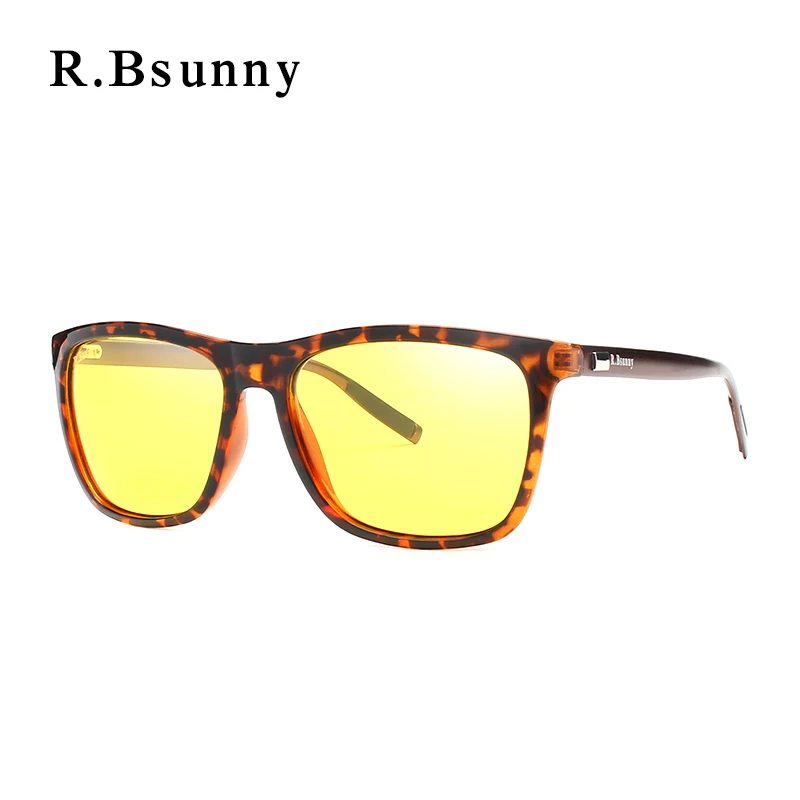 

R.Bsunny new stylish night vision polarizer sunglasses Driving at night glare goggles Enhance bad weather and night visibility