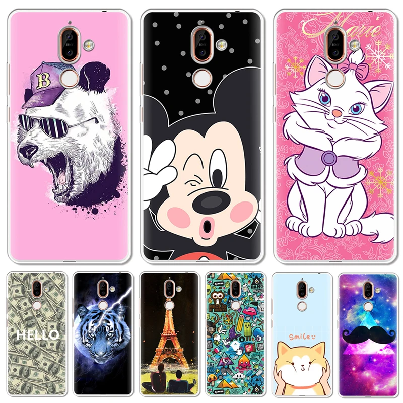 

Mickey Mouse cat cartoon For Nokia 1 3 5 8 6 2 7 Plus 9 X6 2.1 3.1 5.1 6.1 2018 X7 X3 3.1 7.1 Phone Case cover capa shell Animal