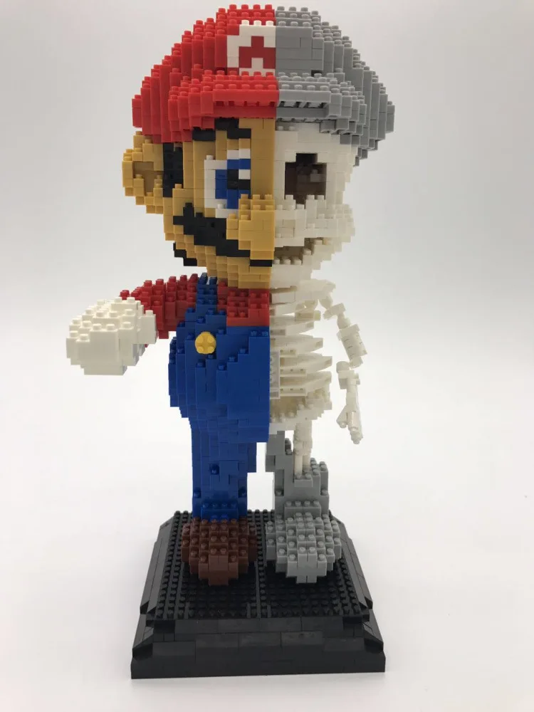 ZRK 7807 Mary Super Mario Bros Brothers мини блоки brick Heads фигурка игрушки для детей 6+ лет 1686 шт