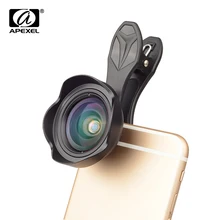 APEXEL HD 15 мм широкоугольный объектив без искажений телефон объектив камеры для iPhone 7 8 plus samsung Xiaomi дропшиппинг
