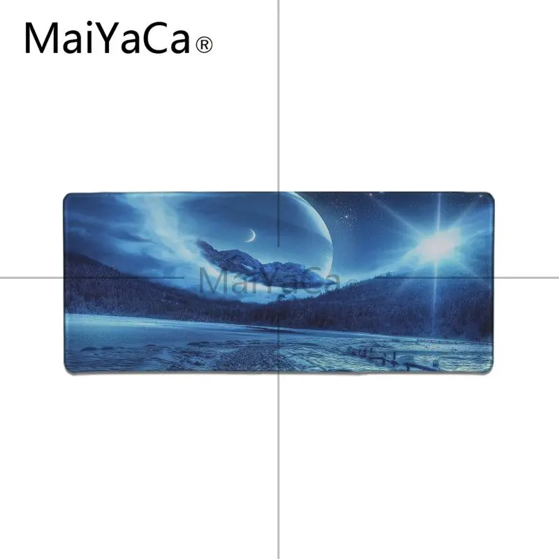 MaiYaCa Звездный космический высокоскоростной коврик для мыши Расширенный игровой коврик для мыши большие коврики для украшения рабочего стола дома и офисного стола - Цвет: Lock Edge 30X90cm