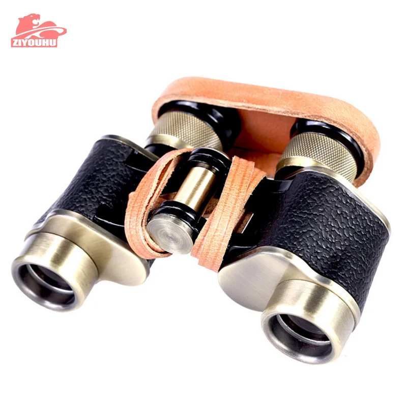 ZIYOUHU 6X24 Бронзовый коллекционный телескоп зум охотничий бинокль высокой четкости Camp телескоп для туриста большого размера