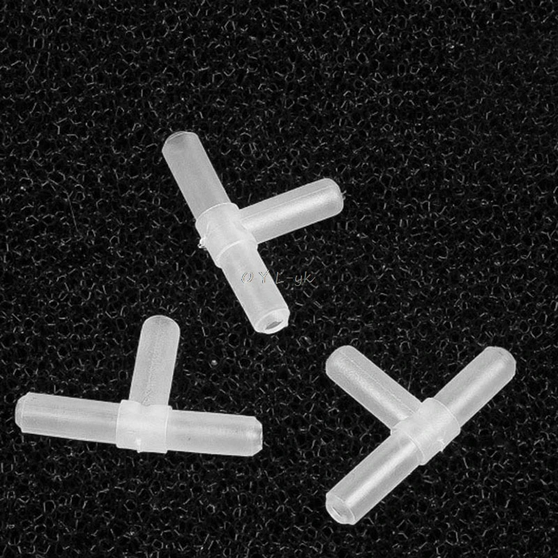 

Plastic T Shape 3Way Aquarium Air Pump Line Tubing Hose Joints Connector New BES