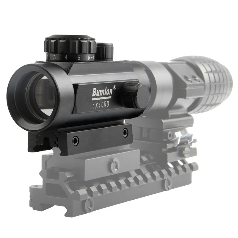 1 x 40mm Airsoft Cross Hari Red Green Dot Sight RL5-0024BL-21