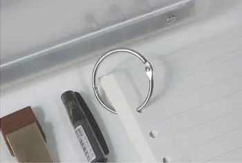 

Loose-leaf Metal Rings Notebooks Monocycle Small Iron Hoop Circles Binding Iron 3-Pack Clips
