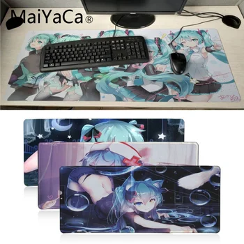 

MaiYaCa Beautiful Anime Hatsune Miku mouse pad gamer play mats Large Gaming Mouse Pad Gamer