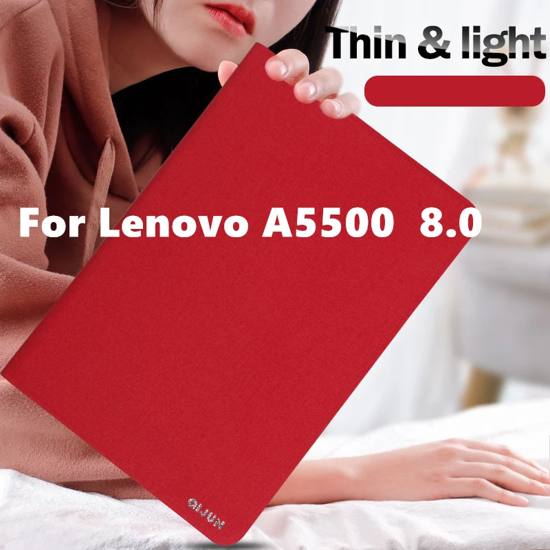 Чехол для Lenovo A5500 защитные Смарт Чехлы кожаные чехлы планшетов Диагональ экрана 8