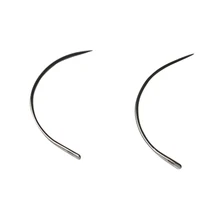 C стиль плетения иглы 60 мм Длинная Форма Швейные иглы для человеческих сетка для наращивания волос парик из вьющихся волос инструменты 60 шт./пакет