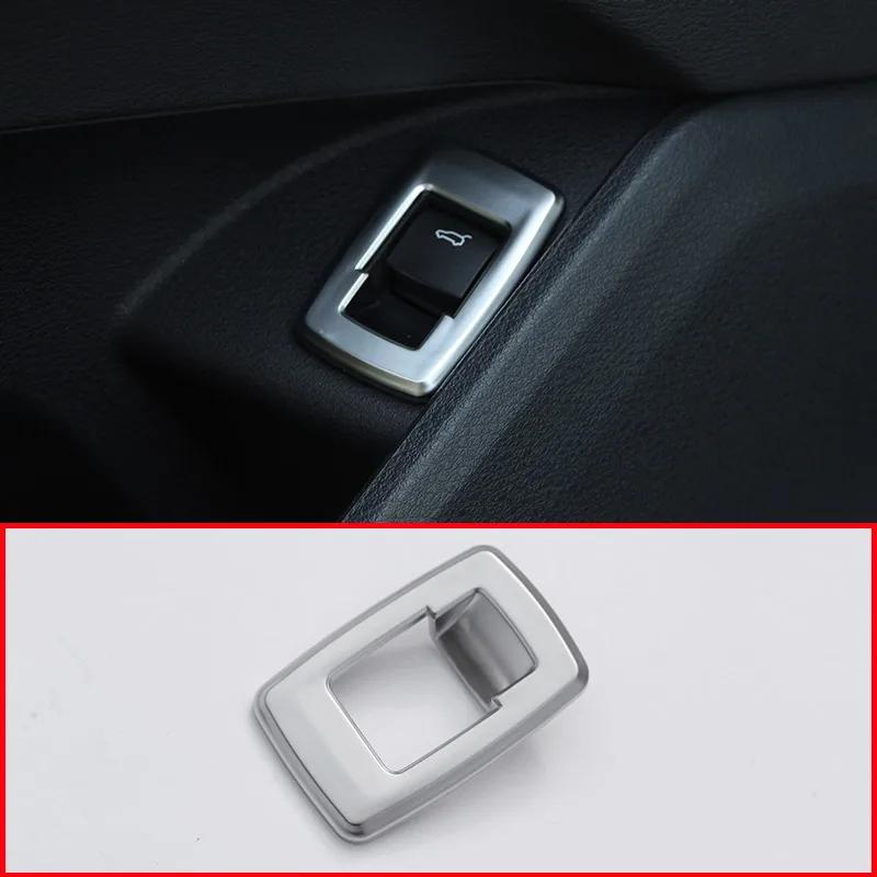 

For BMW X1 F48 2016-2019 For BMW X2 F47 2018-2019 ABS Matte Chrome Interior Tail Door Swtich Frame Button Cover Car Accessories