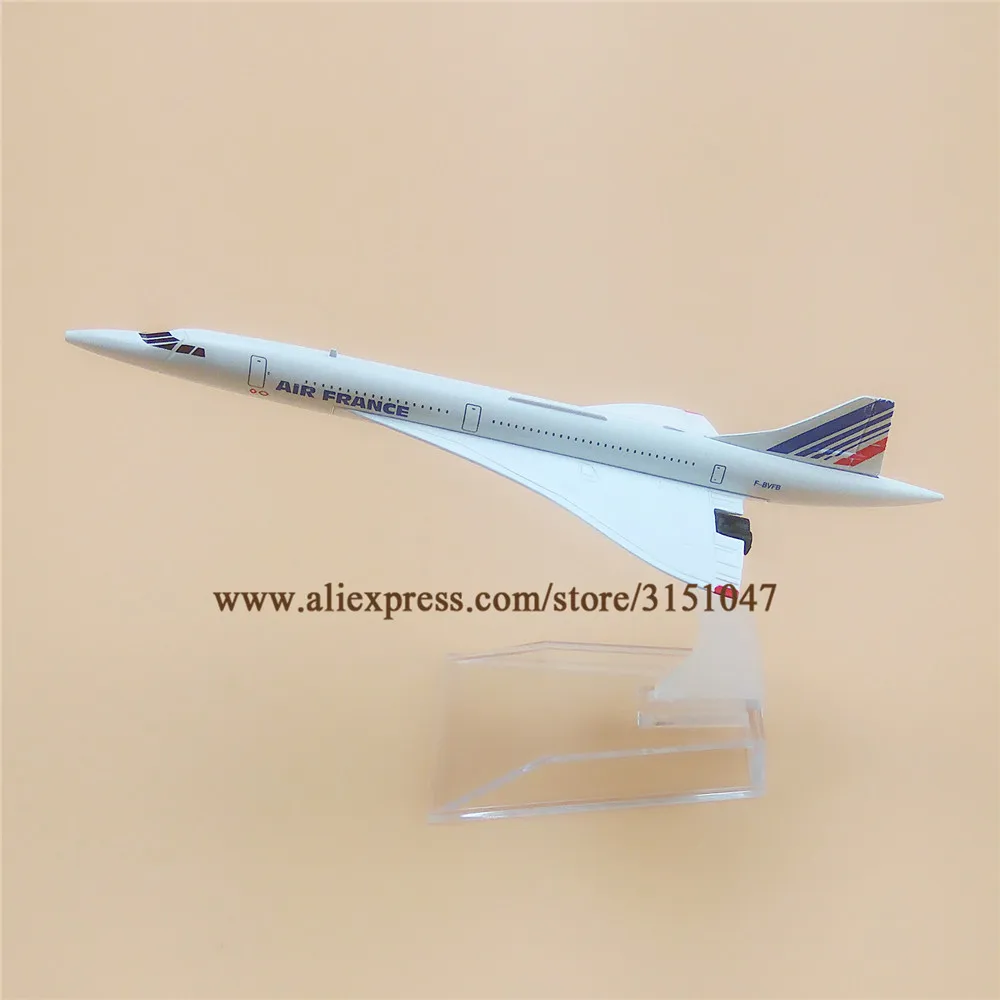 

16cm Air France Concorde Airways Airlines Metal Alloy Airplane Model Plane Diecast Aircraft