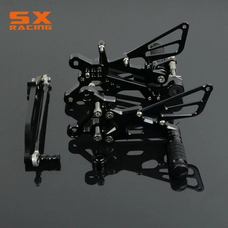 

Motorcycle Aluminum adjustable Billet Foot Pegs Foot Pedals Rest For YAMAHA YZF-R6 YZFR6 YZF R6 2006-2015