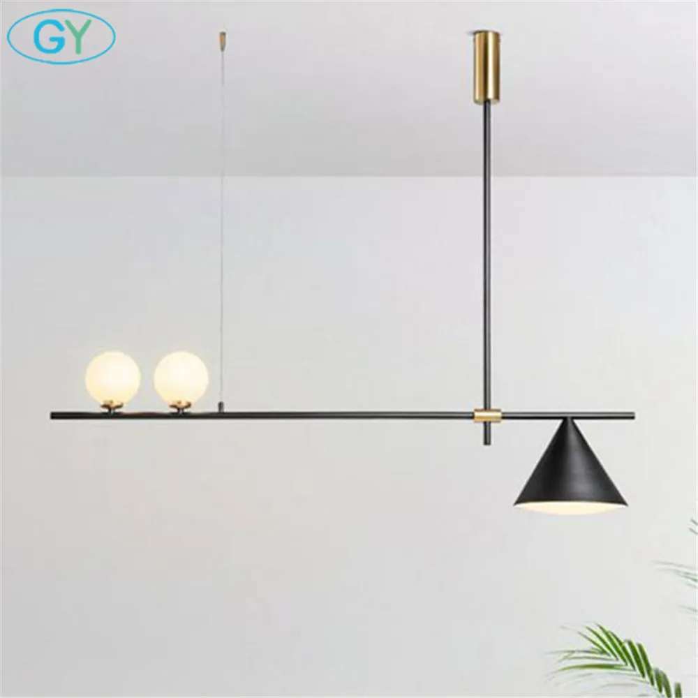 

Nordic island chandeliers, mid century 3-light ceiling hanging lights, antique led lustre for kitchen dining room G4 GU10 lamp