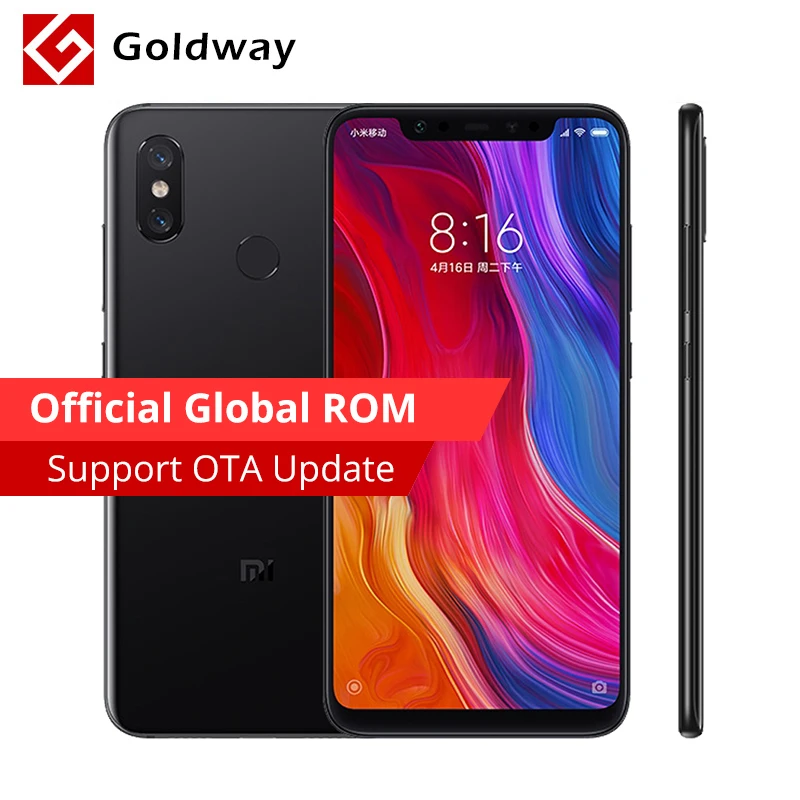 Оригинальный мобильный телефон Xiaomi mi 8 6 ГБ ОЗУ 256 Гб ПЗУ Восьмиядерный процессор