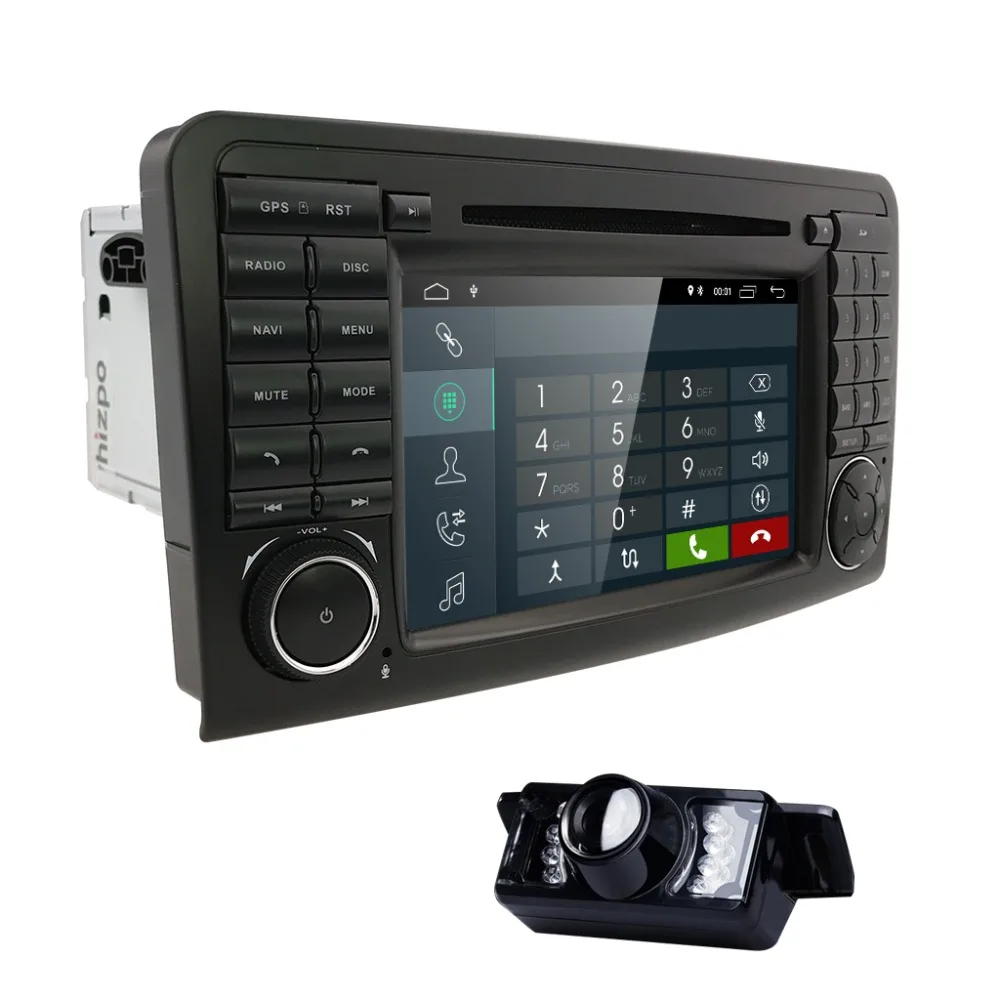 Excellent 7"Car Navigation for Mercedes Benz ML GL W164 ML300 ML350 DVD Radio Android8.1 WIFI 4G USB SD CAM-IN OBD2 DAB+ Free Reverse Cam 2
