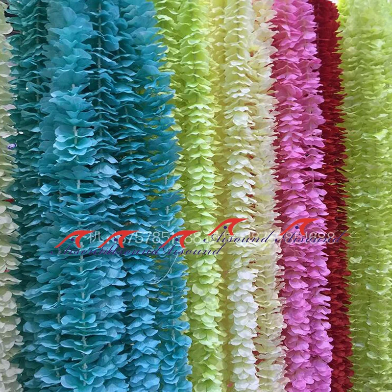 2pcs Hanging Flowers Decoration Vines Wedding Wall Party Background New