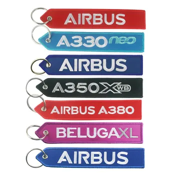 

Airbus Logo A330 neo A350 A380 BELUGAXL Embroider Keychain Travel Long Luggage Bag Tag Gift for Flight Crew Pilot Aviation