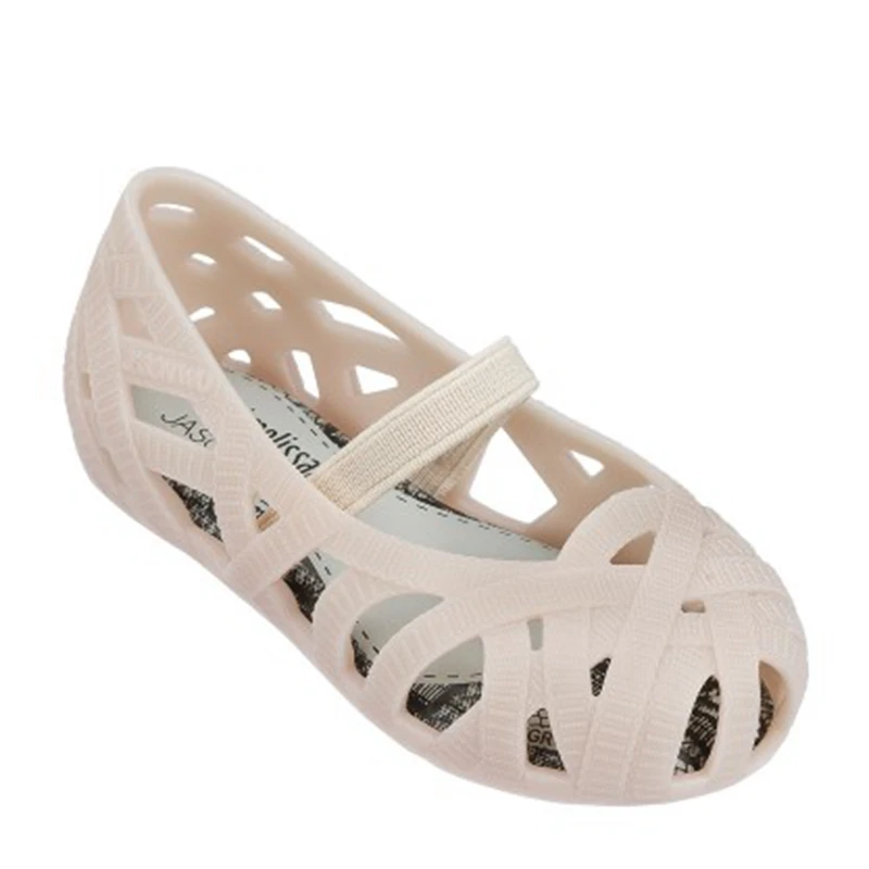 Mini Melissa PVC Children shoes Bird 's Nest style Campana Zig Zag Slip On Flat (Toddler) Kids shoes