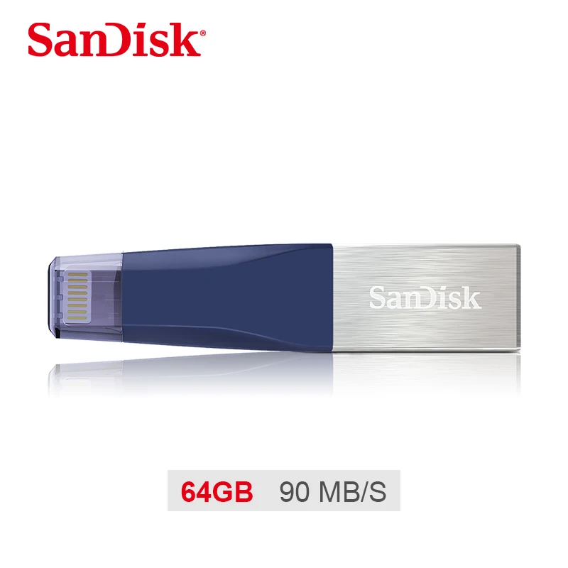 Флеш-накопитель sandisk iXPAND USB 3,0 OTG 32 Гб 64 ГБ, флеш-накопитель Lightning на металлическую ручку 128 ГБ, u-диск для iPhone, iPad, iPod, карта памяти