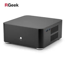 Novo l80 casos de computador alumínio chassis desktop mainframe para jogo chassis diy mini itx caso