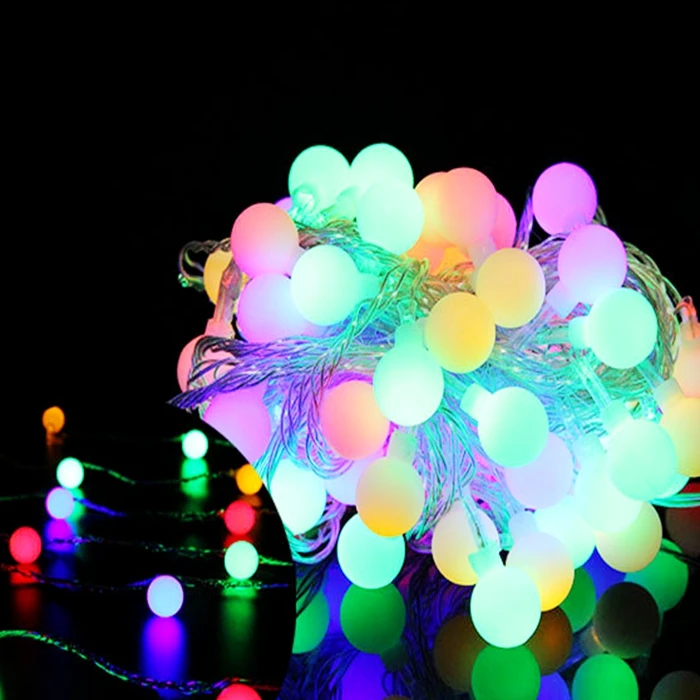 

10M led string lights with 100led ball AC110V/220V holiday decoration lamp Festival Christmas lights outdoor lighting