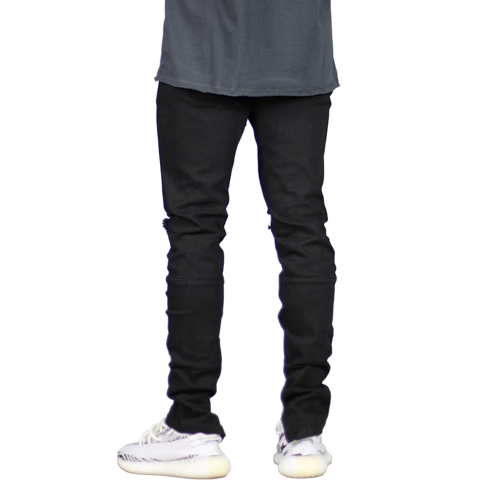 Goede Mannen Jeans Stretch Vernietigd Ripped Ontwerp Skinny Jeans E5023