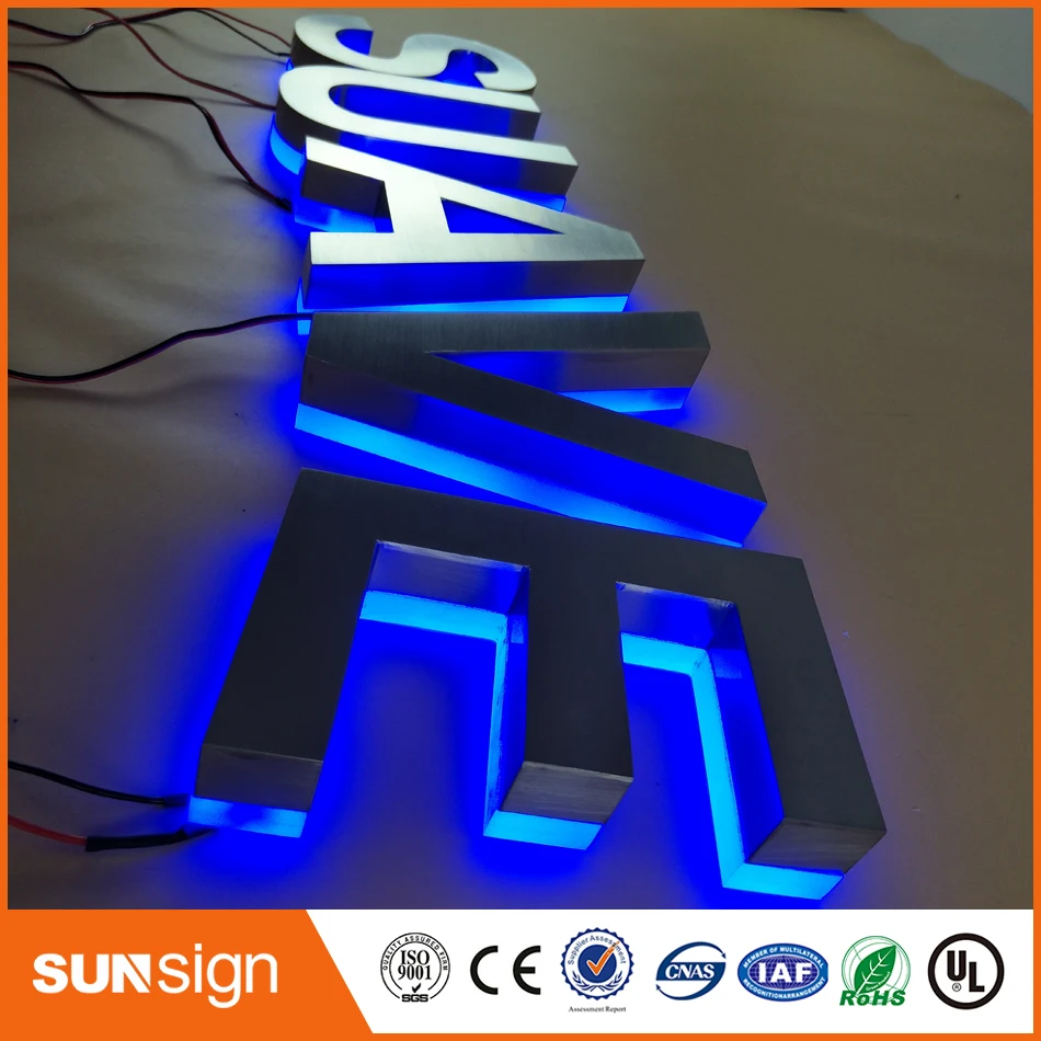Лидер продаж DIY со светодиодной подсветкой канал письмо знаки с подсветкой