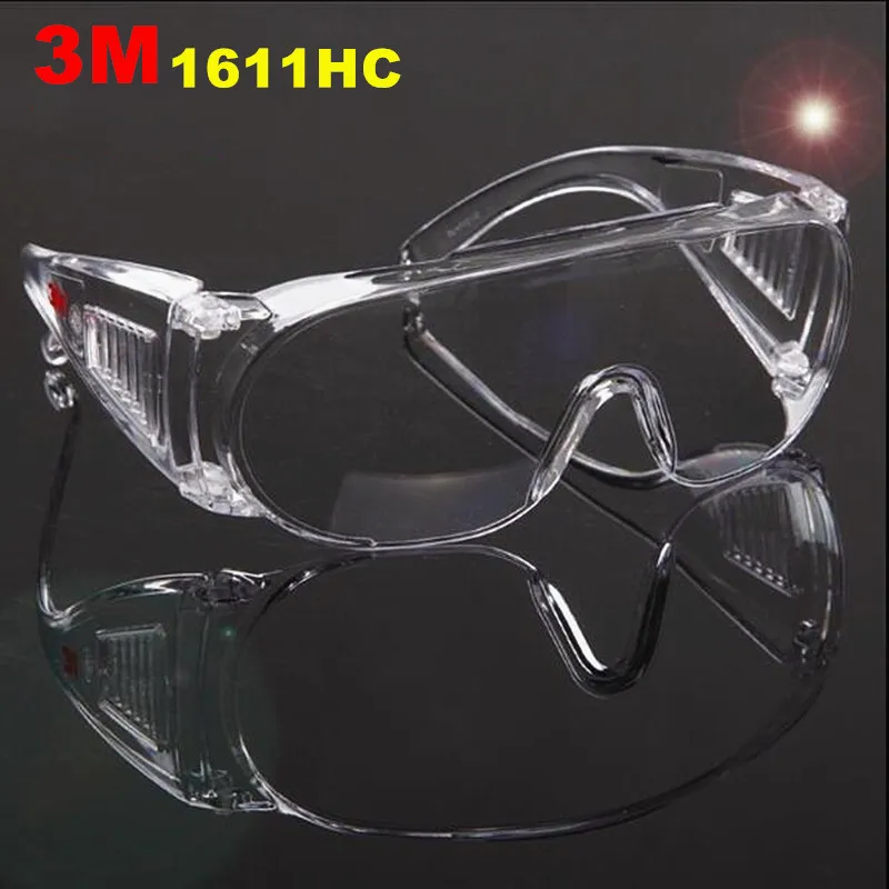

3M 1611HC Safety Glasses Anti-fog Anti-shock Anti Dust Protective Goggles
