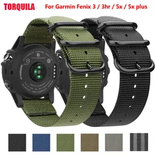 TORQUILA 26 мм премиум-класса НАТО нейлоновый ремешок для наручных gps-часов Garmin Fenix 6X/6X Pro/5X/5X Plus/Redmi 3/3 HR дышащая Замена с инструментами