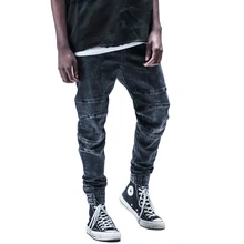 High Quality new fashion 2017 Full Length Men HIPHOP joggers casual ankle cool men hiphop pants Sweatpants rock star jeans