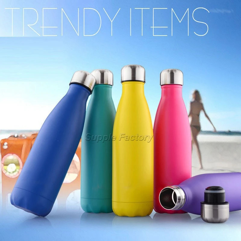 Бутылка для боулинга из нержавеющей стали 25 шт. 500 мл|thermo cup|500ml canthermos logo |