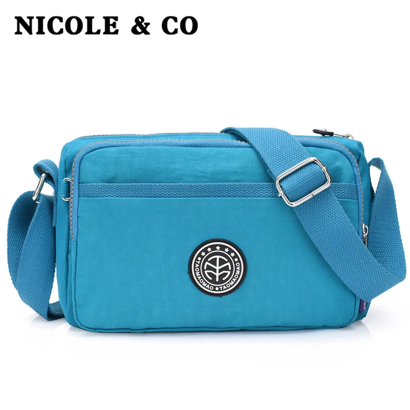 

NICOLE & CO 2019Fall new style bag fashionable bag lady one shoulder inclined cross bag nylon leisure bag