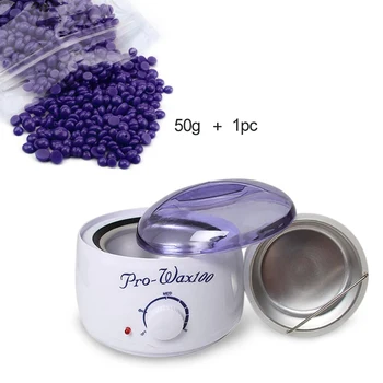 

GUJHUI Electric Wax Warmer Heater Pot Depilatory Hair Removal Bean Machine Mini SPA Hand Epilator Feet Paraffin Wax Depilation
