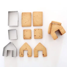 Cutter-Set Biscuit House Cookie-Mould Stainless-Steel Christmas Great-Quality Gingerbread