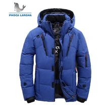 Высокое качество зима 90% белая утка толстый пуховик Мужские пальто с капюшоном мужские парки теплая брендовая одежда куртки верхняя одежда