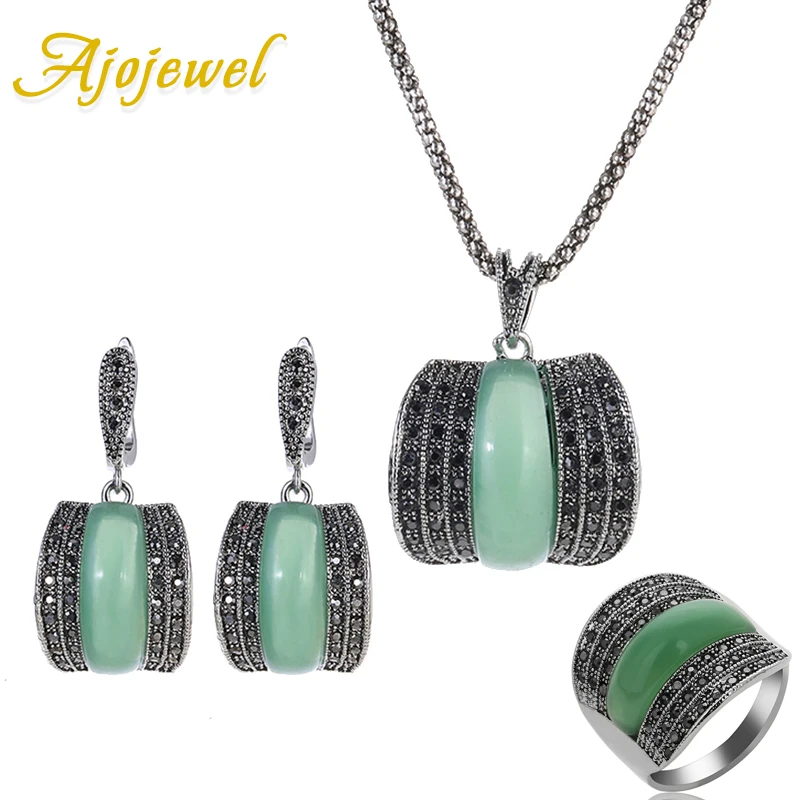 Женский комплект из колье и серёг под античное серебро|necklace and earring set|designer jewelry