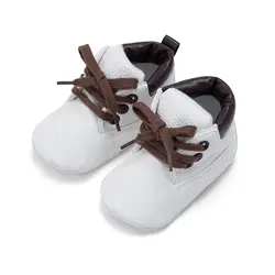Детские Нескользящие мягкие подошвы PU кроссовки для детей Девочка милая кроватка Prewalker обувь забавная обувь христианские обувь для