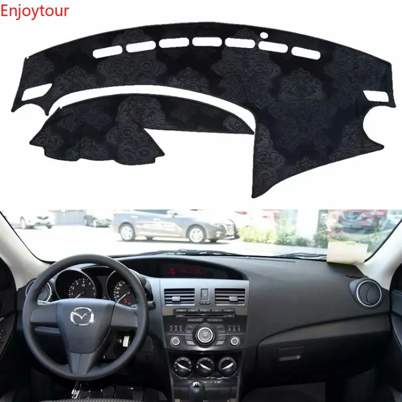 Для Mazda 3 Mazda3 BL 2009 2010 2011 2012 2013 фланель Dashmats Dashboard Чехлы тире площадку автомобильный коврик Carpe аксессуары