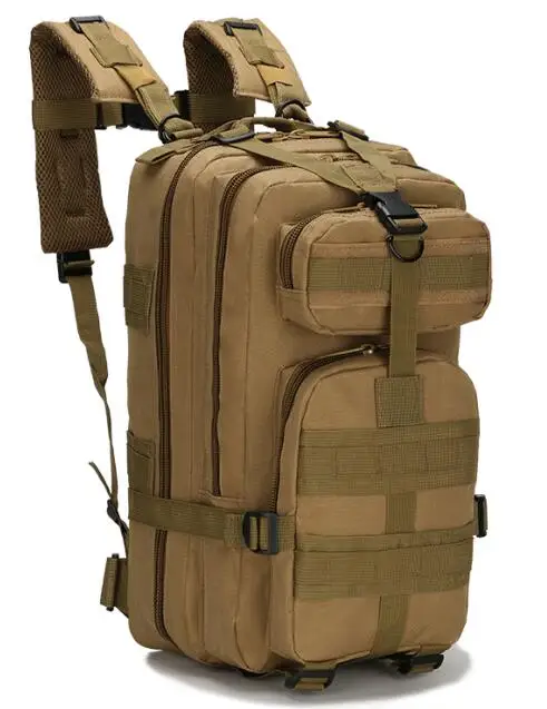30L 3D 3P тактические военные рюкзаки, унисекс, уличная дорожная сумка, рюкзак для альпинизма, походов - Цвет: Tan