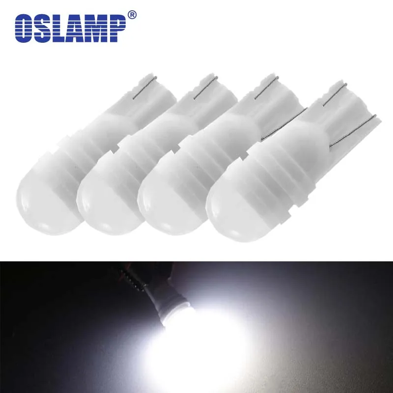 

Oslamp 4Pcs T10 W5W LED Light Bulbs 194 168 Led White Color Turn Signal Lights Clearance Brake Backup Reverse Reading Lights 12v