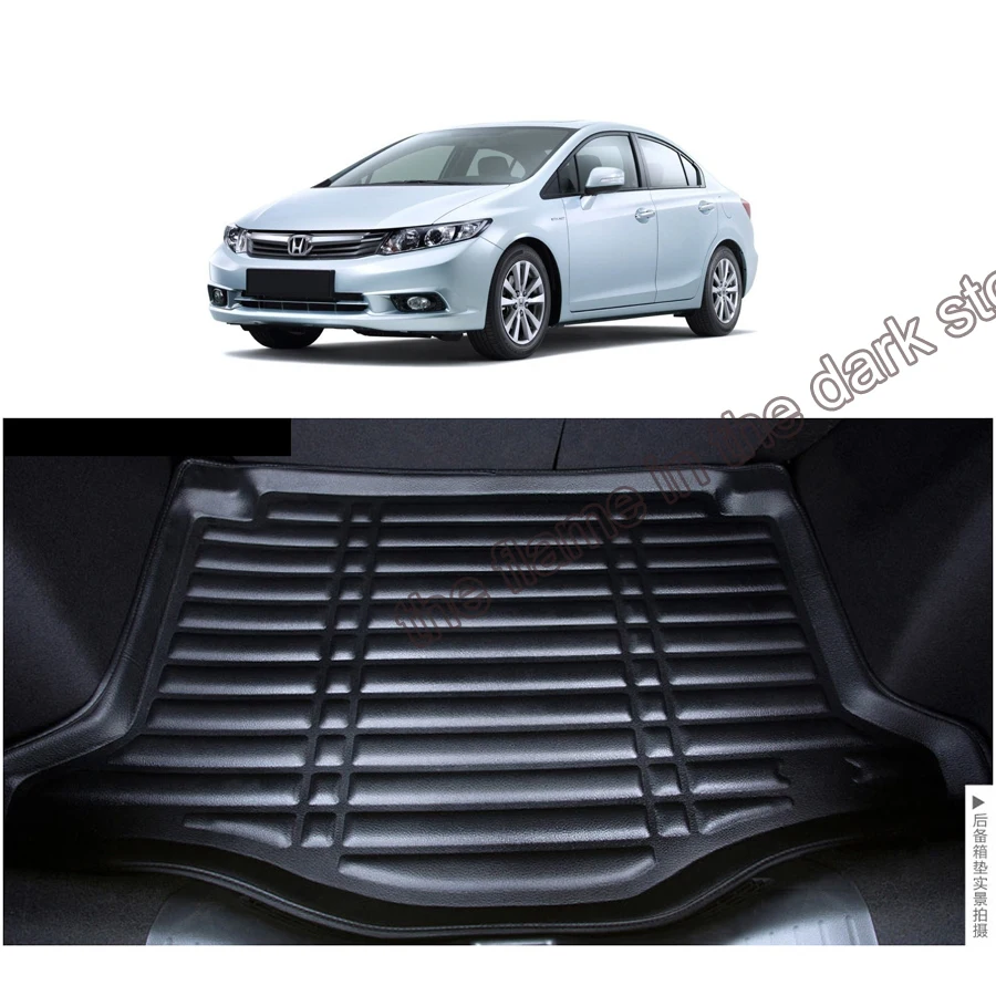 

lsrtw2017 car-styling interior decoration fiber leather car trunk mat for honda civic 2011 2012 2013 2014 2015 9th civic