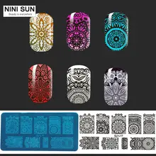 1Pcs New 2016 22 Patterns Stainless Steel Nail Art Stamping Plates Lace Flower designs Nail Art Stamp Templates Manicure Tools