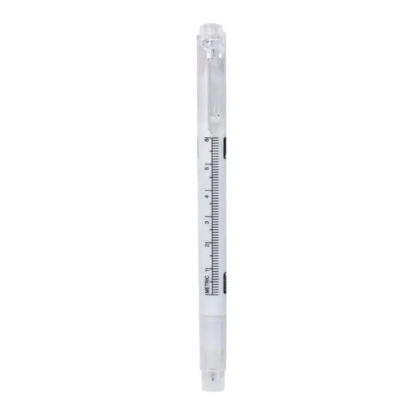 Tattoo Pen +Ruler Surgical Skin Marker Pen Scribe Tool for Tattoo Piercing Permanent Makeup Tool 3JU12