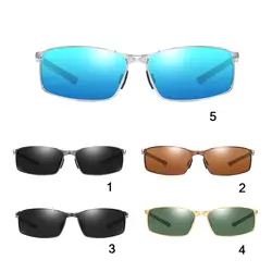 Мужские поляризационные солнцезащитные очки для спортивные очки для вождения открытого транспорта Для мужчин металлические рамки