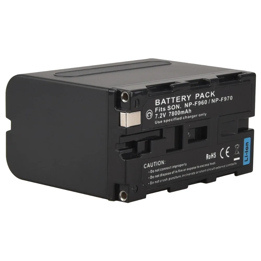 Billige 1 Pcs 7800 mah Hohe Kapazität NP F960 NP F970 NPF960 NP F970 Digital Kamera Batterie Für Sony F970 NP F970 NP F960 F960 bateria