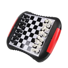 Новая игра ящик стиль шахматы Магнитная мини Семейная Игра ABS набор пластиковых шахмат для друга дети ребенок подарок настольная игра