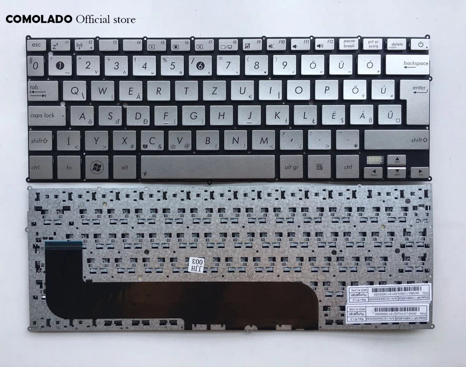HU Hungary Laptop Keyboard for Asus Zenbook UX21 UX21E UX21A Silver