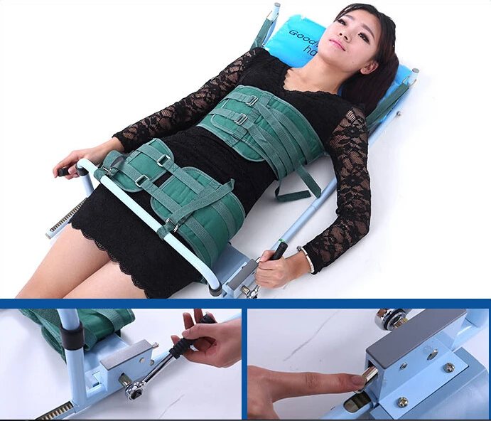 Cervical neck traction device lumbar traction device lumbar traction