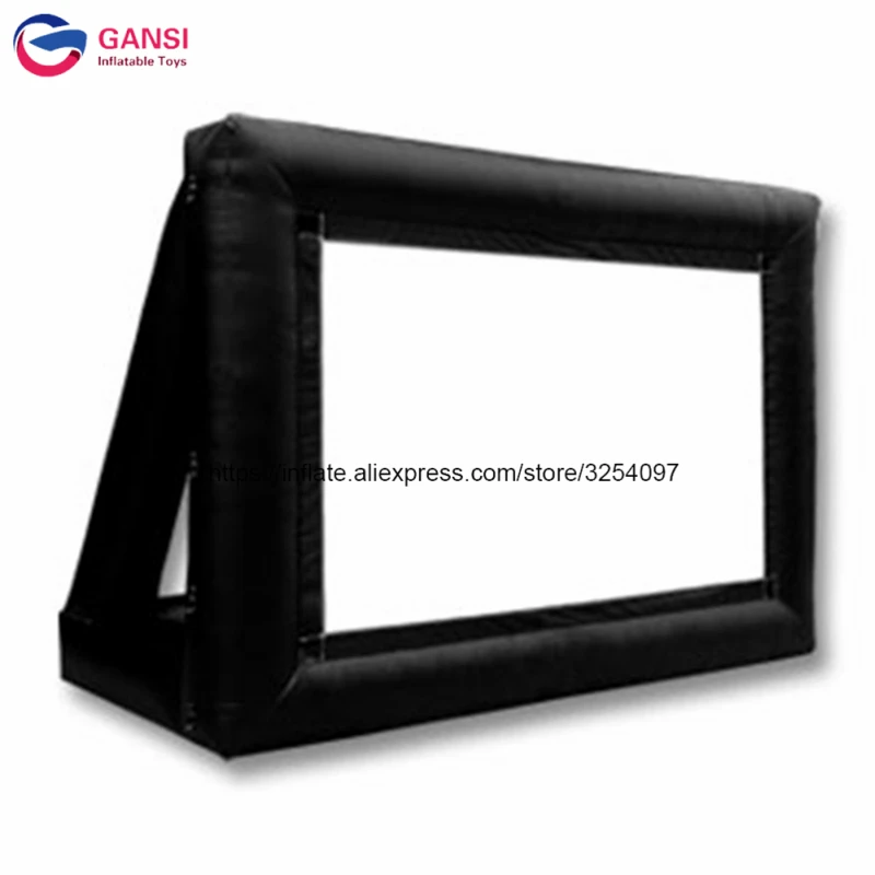 6X4m 16:9 Inflatable Rear Projection Screen,Oxford Cloth Inflatable Movie Screen For Projection