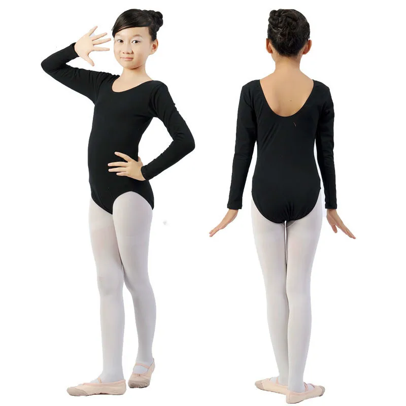 Toddler Girls Ballet Dress Long Sleeves Athletic Dance Leotards Dress