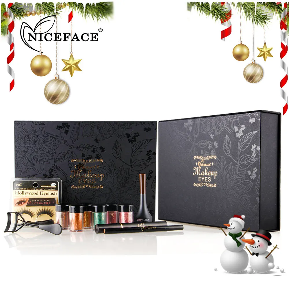 

Christmas Makeup Kit Eyeshadow Cosmetics Including Eyeshadow Volume Cruling Mascara and eyeliner Makeup Set for Gift
